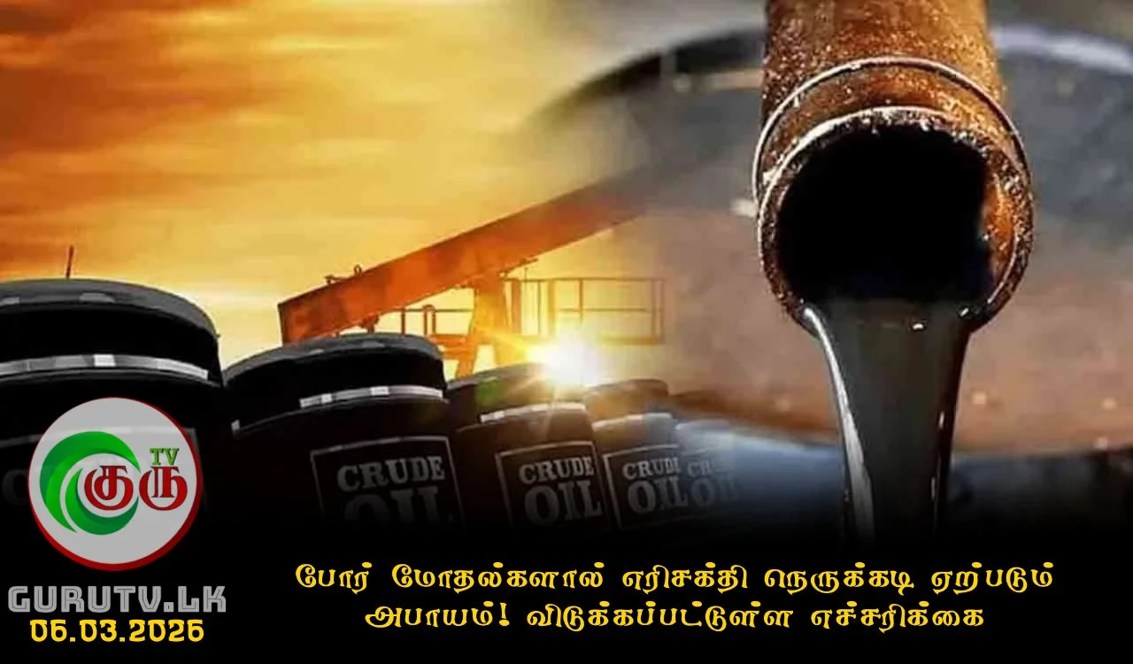 போர் மோதல்களால் எரிசக்தி நெருக்கடி ஏற்படும் அபாயம்! விடுக்கப்பட்டுள்ள எச்சரிக்கை