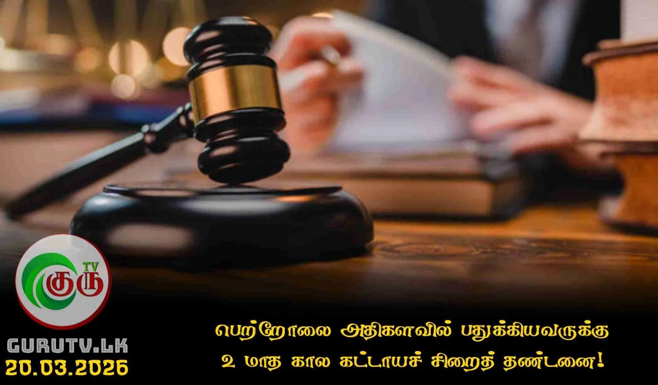 பெற்றோலை அதிகளவில் பதுக்கியவருக்கு  2 மாத கால கட்டாயச் சிறைத் தண்டனை!
