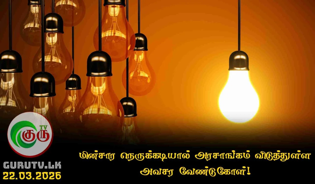 மின்சார நெருக்கடியால் அரசாங்கம் விடுத்துள்ள அவசர வேண்டுகோள்!