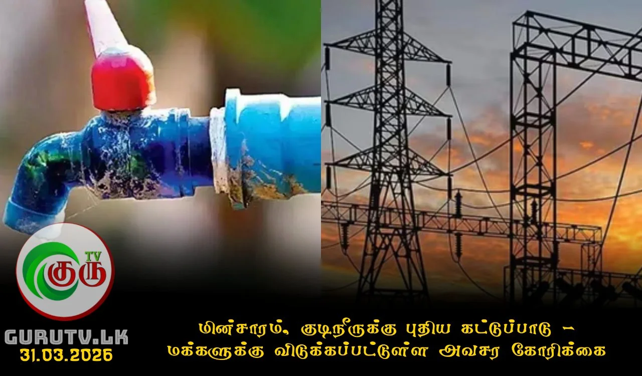 மின்சாரம், குடிநீருக்கு புதிய கட்டுப்பாடு - மக்களுக்கு விடுக்கப்பட்டுள்ள அவசர கோரிக்கை