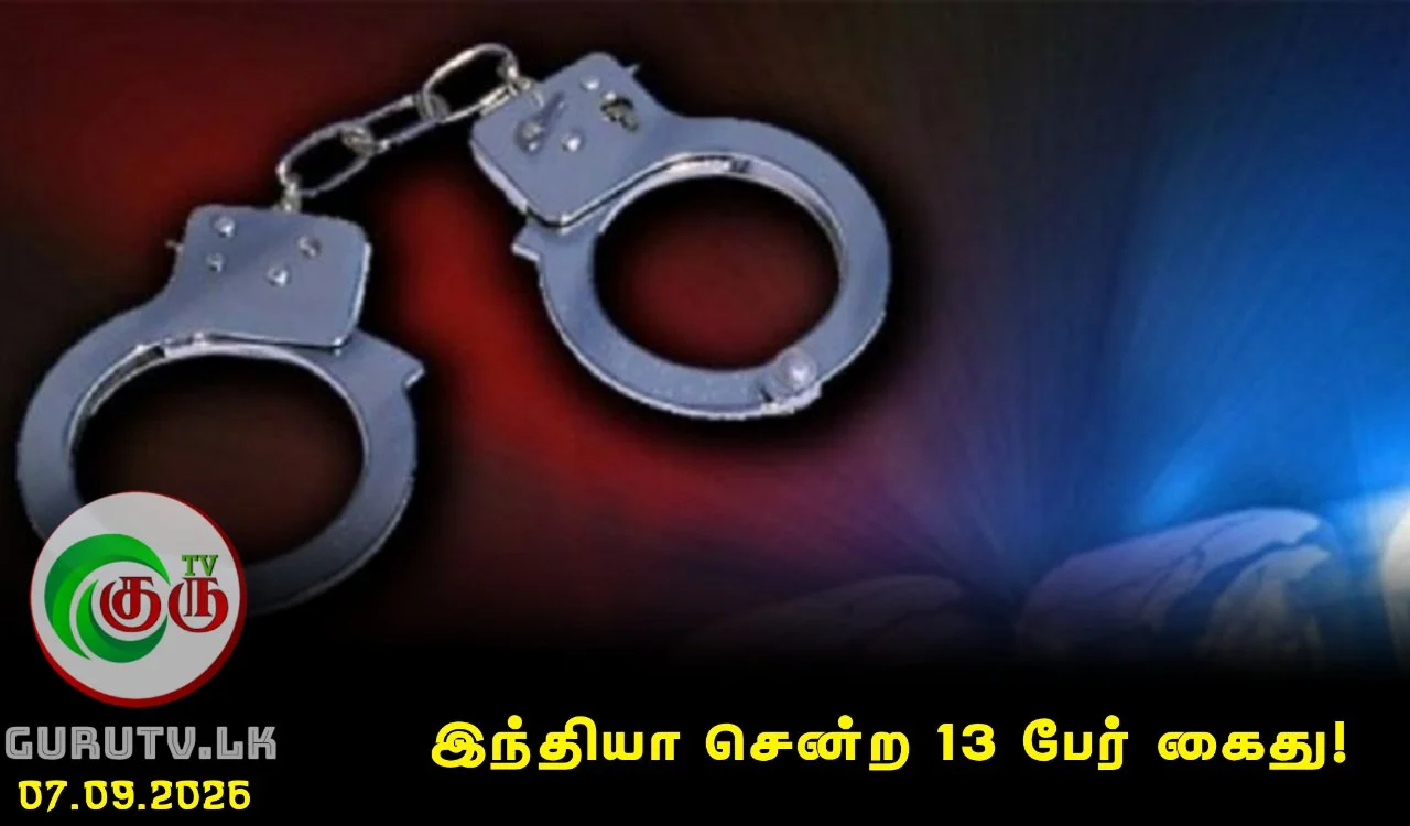 இந்தியா சென்ற 13 பேர் கைது!