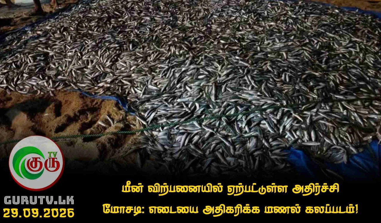 மீன் விற்பனையில் ஏற்பட்டுள்ள அதிர்ச்சி மோசடி: எடையை அதிகரிக்க மணல் கலப்படம்!