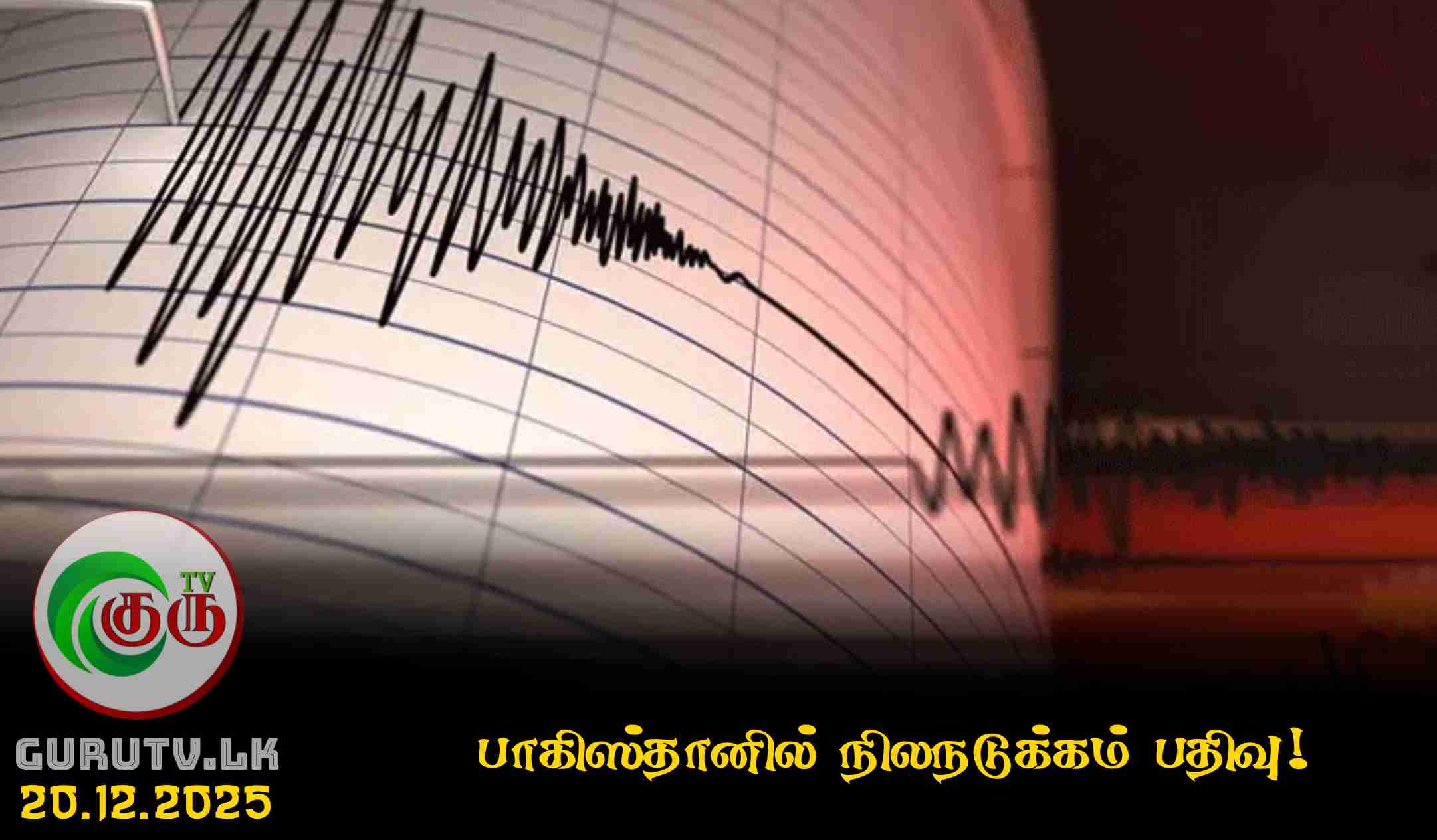 பாகிஸ்தானில் நிலநடுக்கம் பதிவு!
